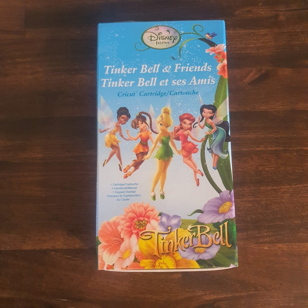 Cricut Disney Fairies Tinker Bell & Friends Cartridge Set with Overlay Handbook